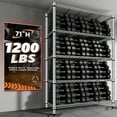 thumbnail image 5 of REIBII 5-Tier Storage Shelves Wire Shelving Unit Loads 1200lbs,35.5"Wx71"Hx14"D Heavy Duty Adjustable Storage Rack for Garage,Pantry Shelf,Kitchen Shelving,Chrome, 5 of 8