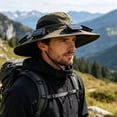 thumbnail image 3 of Sun Hats for Men Women with 6 Solar Fans Wide Brim Fans Fishing Hat Water Resistant Breathable Mesh Outdoor Fishing Hiking Camping Hat with Adjustable Chin Strap, 3 of 5