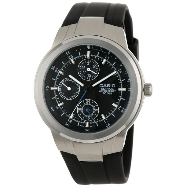 Casio - Men's Multi-Function Analog Watch, Black Strap - Walmart.com ...