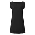 thumbnail image 4 of Summer Women's Boho Floral Sleeveless Long Dress Loose Fit Chiffon Beach Dress with Tiered Skirt and Cross Front Design for Tropical Vacations,Black L, 4 of 5
