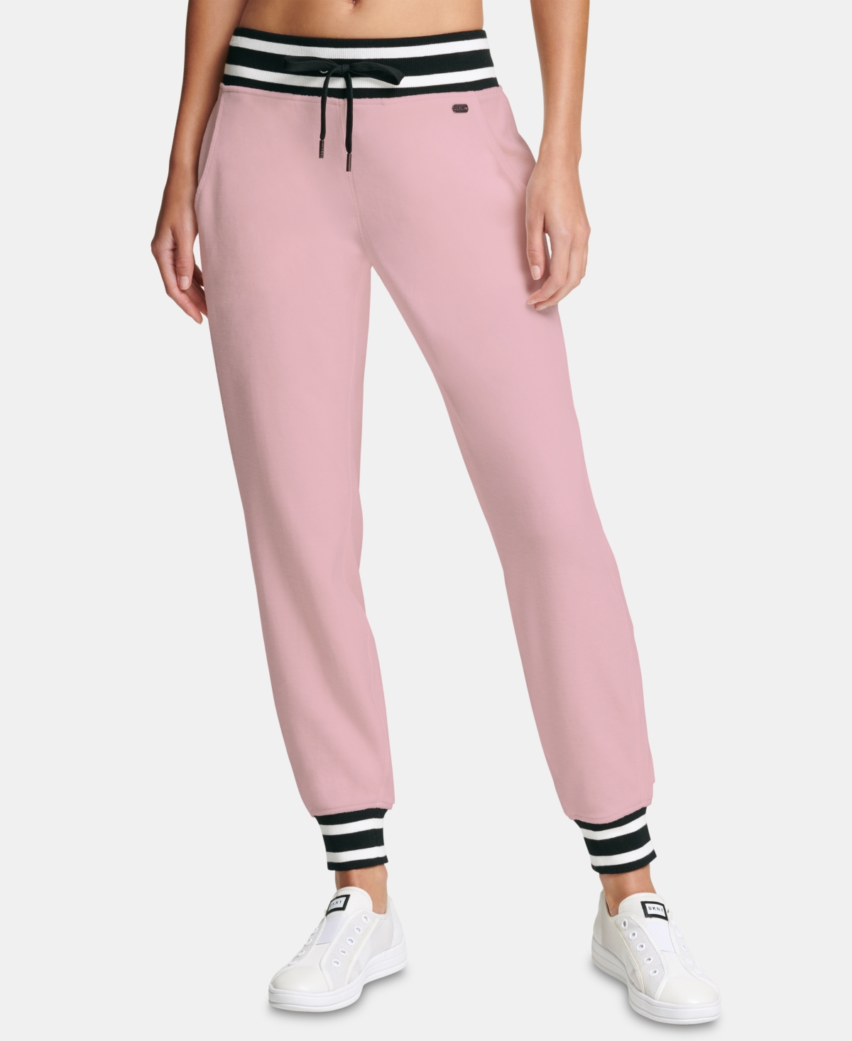 DKNY - DKNY Womens Sport Striped Velour 