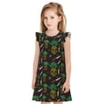 thumbnail image 1 of Balery Pineapples Camisón de princesa para niñas, pijama de algodón con mangas abullonadas, suave y bonito.-Medium, 1 of 6
