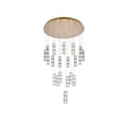thumbnail image 5 of Elegant Lighting Polaris 38 inch LED chandelier in gold, 5 of 9