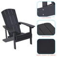 thumbnail image 4 of CHYVARY 1 Peak Adirondack Chair, Fire Pit Outdoor Patio Furniture, Black, 4 of 6