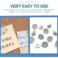 thumbnail image 2 of 20pcs Cork Office Poster Hanging Pin Board, Adorable Tacks: for Photos Tack Push Head Household Crystal Decoration Bulletin Pushpins Bling Multi-Function Round Rhinestone Wall, 2 of 5