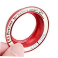 thumbnail image 3 of UPKOCH Luminous Car Key Sticker Red Glow in the Dark Round Ignition Key Cover for Car 1Pack, 3 of 4