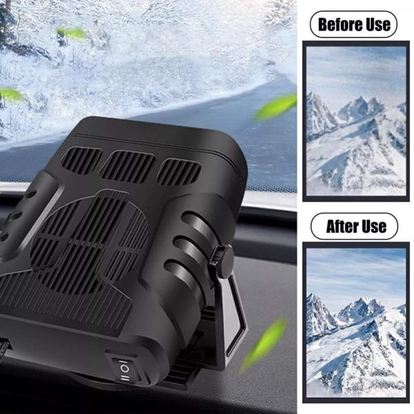 Portable Electric Car Heater 12V 120W Heating Fan Defogger Defroster Demister US