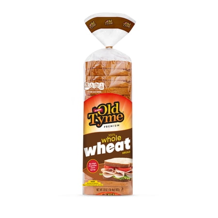 Schmidt Old Tyme 100% Whole Wheat Bread, 20 oz, Freshly Baked