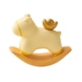 thumbnail image 4 of Figura de caballo mecedor, adorno de escritorio, estatua decorativa coleccionable y creativa. Amarillo, 4 of 9