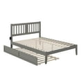 thumbnail image 2 of AFI Tahoe 14" Queen Wood Platform Bed Frame with Twin-XL Trundle, Grey, 2 of 7