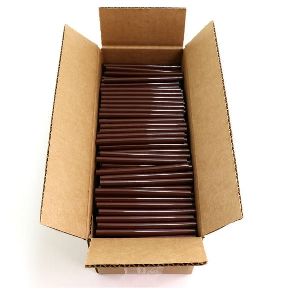 725M54CBROWN Mini Size 4" Brown Color Hot Glue Stick - 5 lb Box