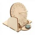 thumbnail image 1 of Bunblic 2xEquatorial Sundial Clock Toy Students Junior Teaching Aid Scientific Model , Wooden, 4 Pcs, 1 of 8