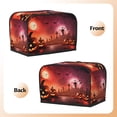 thumbnail image 2 of KLL Pumpkins Print 2 Slice Toaster Dust Covers Kitchen Small Appliance Cover with 2 Pockets,Can hold Jam Spreader Knife & Toaster Tongs (11.4 x 7.9 x 7.5), 2 of 6