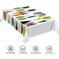 thumbnail image 6 of 60x84inches Mid Century Table Cloth Colorful Geometric Modern 1950s 1960s Abstract Art Fashion Tablecloth Spill Proof Easy Clean Rectangle Table Cover for Kitchen Dining Room Patio Home Decor, 6 of 7