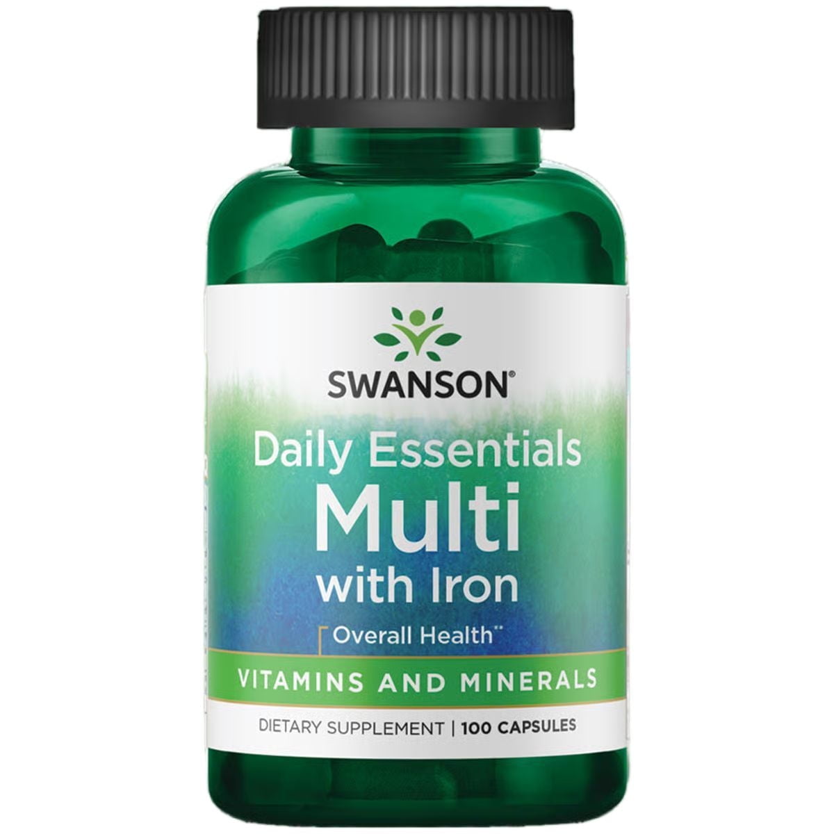 Swanson Multi and Mineral Daily Men's Women's Multivitamin Multimineral Health Supplement 100 Capsules (Caps)