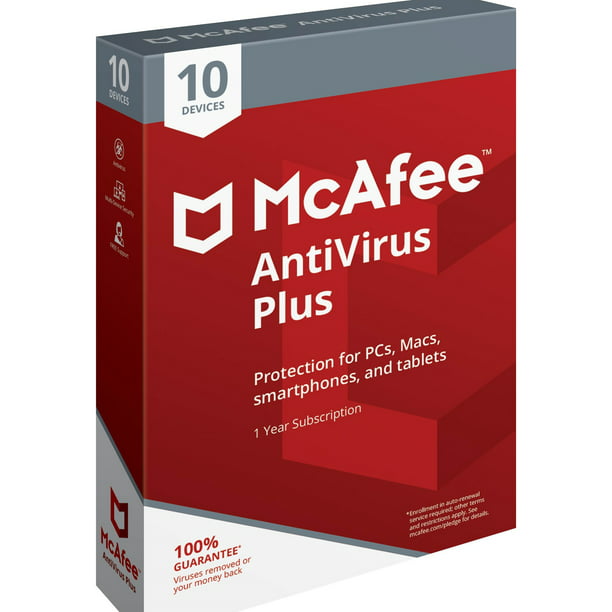McAfee Antivirus Plus 10-Device Software 2018 (PC ...