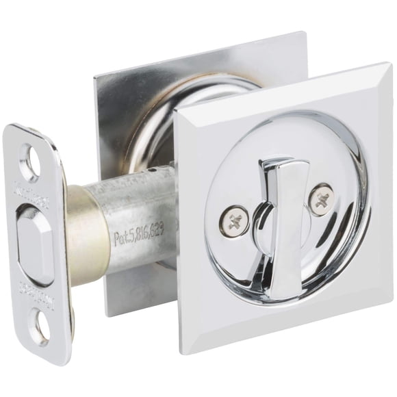 Kwikset 335SQT-26 Square Privacy Bed/Bath Pocket Door Lock