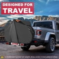 thumbnail image 2 of Transport Bike Cover for Hitch Rack Waterproof Windproof Heavy Duty Bicycle Cover for 1 2 3 Bikes Travel Black, 2 of 6
