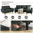 thumbnail image 4 of Pingliang Home Furniture Set,Convertible Sectional Sofa Couch with Storage Ottoman and Loveseat, Modern L Shaped 3 Seat Couch Sofa with Side Storage Pockets for Living Room Apartment Office Studio, 4 of 7