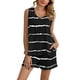 thumbnail image 1 of Conjuntos de pijamas informales para Mujer Gibobby camisa y pantalones cortos rayas negro M, 1 of 4