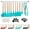 Blue, variant on ReaNea Silicone Kitchen Utensils Set 38 Pieces, Non-Stick Cooking Utensils Set with Muti-Use Hooks and Utensil Racks(Gray)