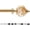 Gold, variant on Adjustable Curtain Rod 66-120 Inch Long with Gold Decorative Finials, 3/4 Inch Heavy Duty Metal Window Rod, Wall‑Mount Hardware Included, Fits Curtains for Sliding Glass Door Patio Bedroom
