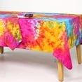 thumbnail image 5 of The Art Box Tablecloth -42 x42 Inches Tie Dye Multicolor Square Table Cloth for Kitchen Dining Room Holiday Table Cover for Party Dinner, 5 of 11