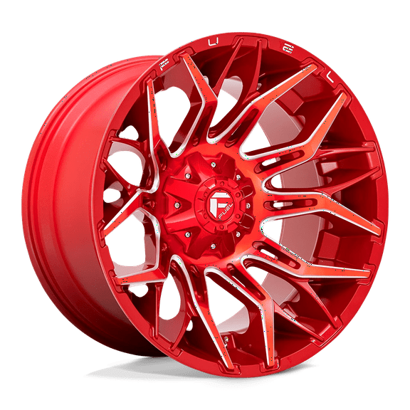 Fuel 1Pc D771 Twitch 22X12 5X114.3/5X127 -44Et 78Cb Candy Red Milled Wheel