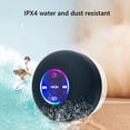 thumbnail image 3 of Mini Altavoz Bluetooth para Ducha, Impermeable, Manos , con Luces LED, Micrófono con Ventosa para Baño, Piscina y Playa., 3 of 5