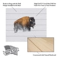 thumbnail image 5 of Debbie Hunt 'Bison In The Snow' Wood Slat Art 18x22, 5 of 5