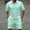 Mint Green, variant on Mens 2 Piece Short Set Summer Outfits Henley Shirt and Shorts Set Tracksuits Set Short Sleeve and Shorts Set for Men My Order