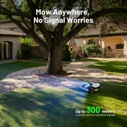 Mammotion LUBA Mini AWD 800H Robot Lawn Mower, Reception 0.2 Acre, Max 0.25 Acre Coverage,All-Wheel Drive 80% Slope, UltraSense AI Vision & App Control, With 4G,Adjustable Cut Height 2.2-4.0