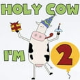 thumbnail image 2 of CafePress - Holy Cow I'm 2 Infant Bodysuit - Baby Light Bodysuit, Size Newborn - 24 Months, 2 of 4