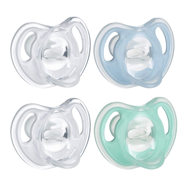 Chupete de Silicona Ultraligero Tommee Tippee Transparente Diseño Simétrico para Bebés 0-6 Meses Tommee Tippee NA