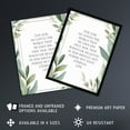 thumbnail image 2 of John 3:16 God So Loved the World Quote Jesus Christ Christian Bible Faith God Verse Revelations Green Flowers Artwork Extra Large XL Wall Art Poster Print, 2 of 5