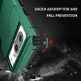 thumbnail image 2 of Dteck Case for Google Pixel 8, Shockproof With Slide Camera Foldable Kickstand Protective Rugged Hard PC TPU Bumper Slim Fit Cover,Darkgreen, 2 of 11