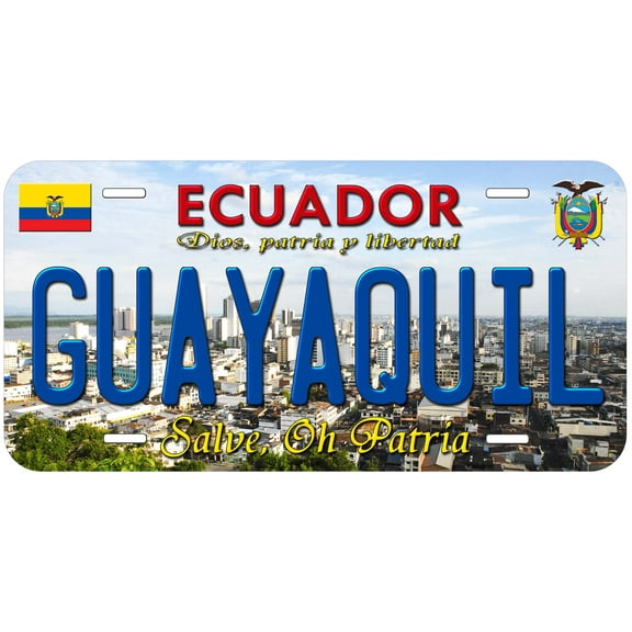 Guayaquil Ecuador Novelty Car License Plate