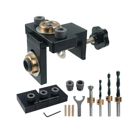 

3 in 1 Doweling Jig Drilling Compact Design Hole Punch Tool Professional Pin