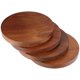 thumbnail image 4 of 4 posavasos redondos de madera, sencillos y resistentes al calor., 4 of 7