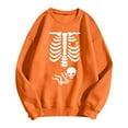 thumbnail image 3 of Pregnant Halloween Sweatshirts for Women 2025 Crewneck Pregnancy Announcement Skeleton Graphic Sweatshirt Pullover Top, 3 of 6