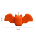 thumbnail image 3 of Halloween Decorations Indoor, 2'' Bat Design Candles for Home Decor, Bat, Gothic, Scented Soy Candle, Fall Decor, Halloween Gifts for Women Boo Basket Stuffers - Orange, 3 of 4