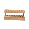 thumbnail image 1 of Portalápices de madera resistente con 15 ranuras para escritorio, ideal para el hogar, el dormitorio y la oficina., 1 of 9