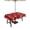 Red, variant on 52x70 Inch Outdoor Tablecloth with Umbrella Hole Zipper Rectangle Red Pink Cherry Blossom Rectangular Tablecloths Outside Waterproof Farmhouse Petals Falling Patio Table Cloth Cover for Picnic Party