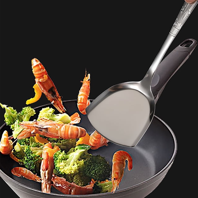 Cooking Utensils Household Non Stainless Steel Kitchenware Piece Set Featuring Thickened Lengthened Frying Spatula and Rice and Soup Spoons for Versatile Cooking