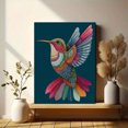 thumbnail image 6 of Ornate Hummingbird Canvas Print Wall Art for Living Room Bedroom Dining Room Hallway Decor, 6 of 8