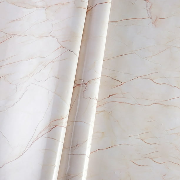 Papel de Contacto de Mármol para Encimeras Papel Pintado de Mármol Impermeable Encimeras Despegables y Pegables Papel de Contacto para Gabinetes de Cocina Revestimiento Autoadhesivo Decorativo para