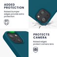 thumbnail image 3 of Étui en Silicone TPU Compatible avec iPhone 13 - Étui de Téléphone Mince avec Finition Douce - Turquoise Mat, 3 of 8