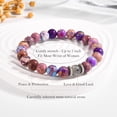 thumbnail image 2 of Mothers Day Gifts for Mom, Great Birthday Gifts Ideas for Best Mom from Daughter Son Natural Stone Beads Bracelet Presents for Mama Christmas Valentines Day, 2 of 5