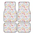 thumbnail image 1 of Disketp Cute Owl for Crystal Velvet Car Mats Four-Piece Set,All-Season Automotive Protection, Vehicles, Cars, Trucks, and SUVs,Anti-Slip Design, 1 of 7
