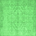 thumbnail image 1 of Ahgly Company Indoor Square Abstract Emerald Green Contemporary Area Rugs, 3' Square, 1 of 4